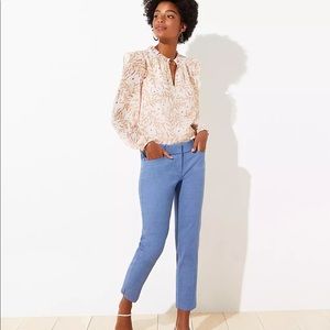 LOFT Petite Riviera Chambray Pant